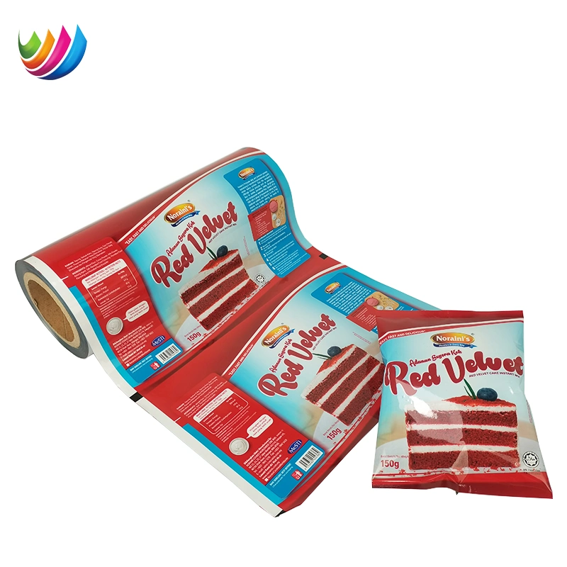 VMPET/PE/BOPP/CPP Cake Snacks Ice Cream Packaging Roll Films for Food Plastic Packaging