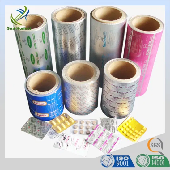 Papier d'aluminium Ptp d'emballage pharmaceutique de 20 microns pour blister