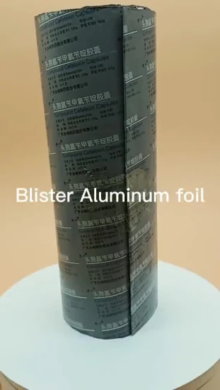 Feuille d'aluminium feuille blister feuille Ptp pour l'emballage de médicaments et d'aliments